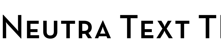 Neutra Text TF Light SC Alt Demi Yazı tipi ücretsiz indir